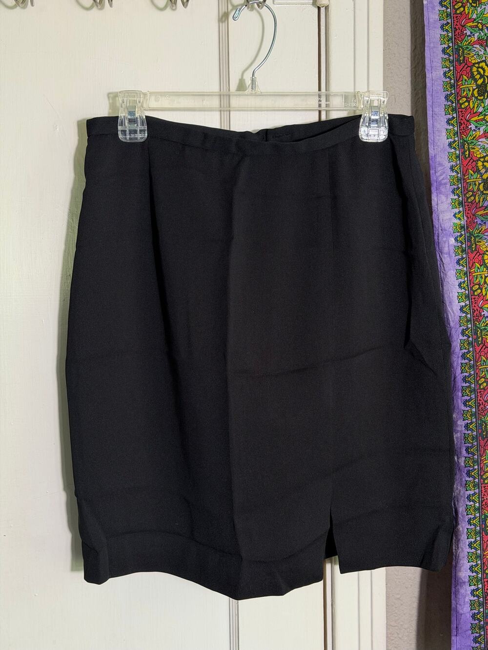 Apostrophe Black Line Pencil Knee Length Skirt - Size 12
